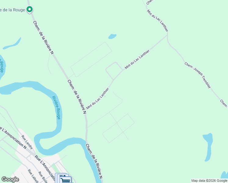 map of restaurants, bars, coffee shops, grocery stores, and more near in Rivière-Rouge