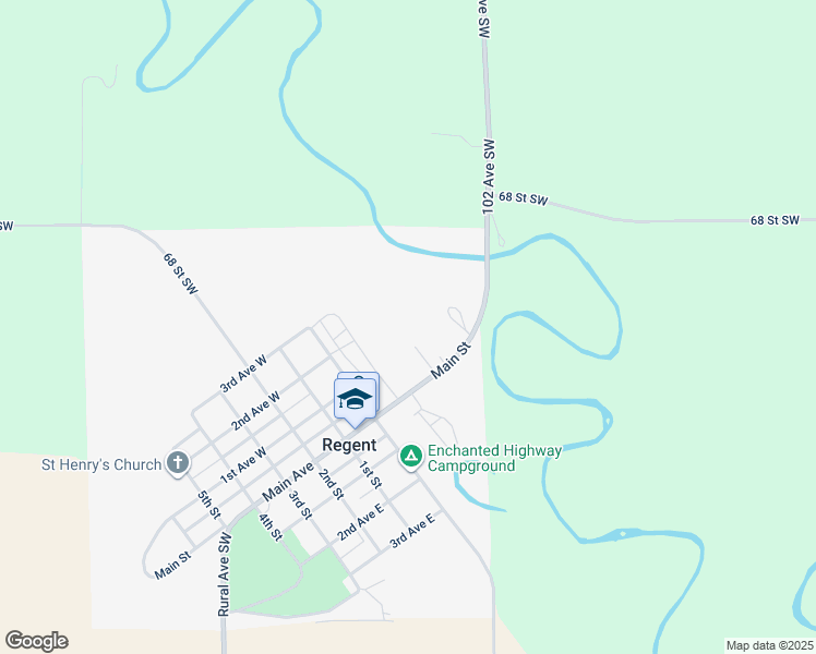 map of restaurants, bars, coffee shops, grocery stores, and more near in Regent