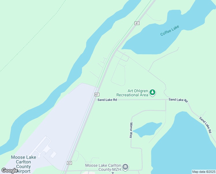 map of restaurants, bars, coffee shops, grocery stores, and more near 4782 County Highway 61 in Moose Lake