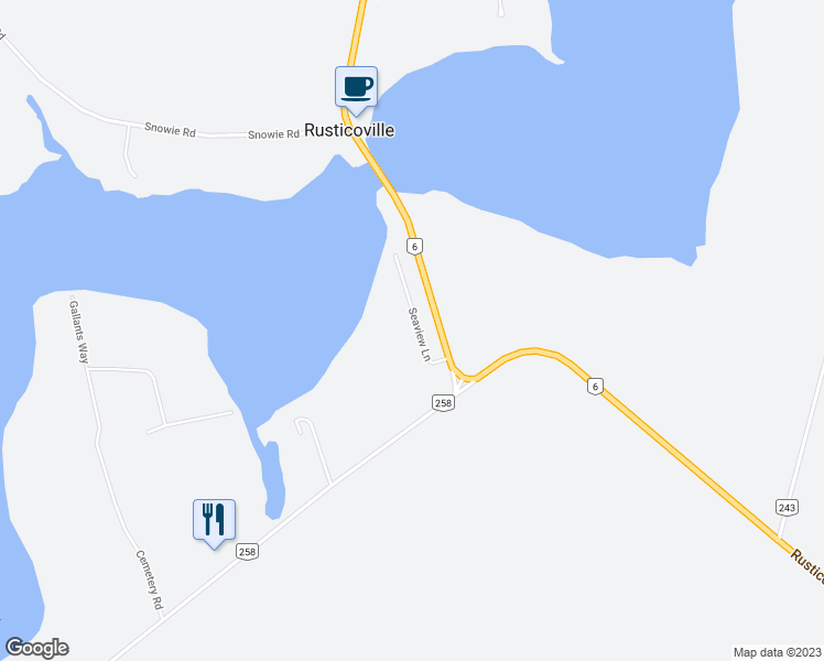 map of restaurants, bars, coffee shops, grocery stores, and more near 35 Seaview Lane in New Glasgow