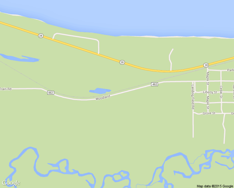 map of restaurants, bars, coffee shops, grocery stores, and more near Woodland in Au Train