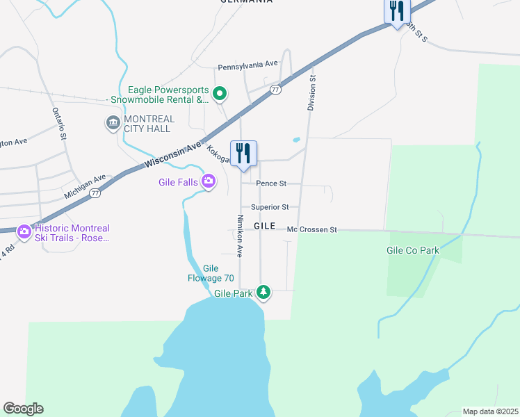 map of restaurants, bars, coffee shops, grocery stores, and more near 19 Superior Street in Montreal
