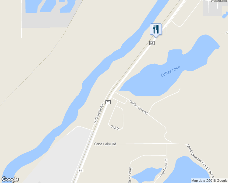 map of restaurants, bars, coffee shops, grocery stores, and more near 4773 Coffee Lake Road in Moose Lake