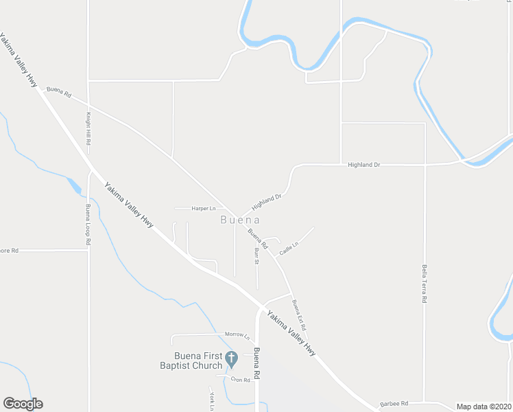 map of restaurants, bars, coffee shops, grocery stores, and more near 2168 Highland Drive in Zillah