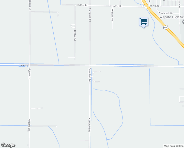 map of restaurants, bars, coffee shops, grocery stores, and more near 15 Marty South Drive in Wapato