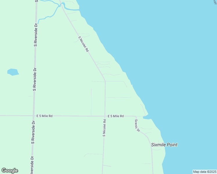 map of restaurants, bars, coffee shops, grocery stores, and more near 4801 South Nicolet Road in Sault Ste. Marie