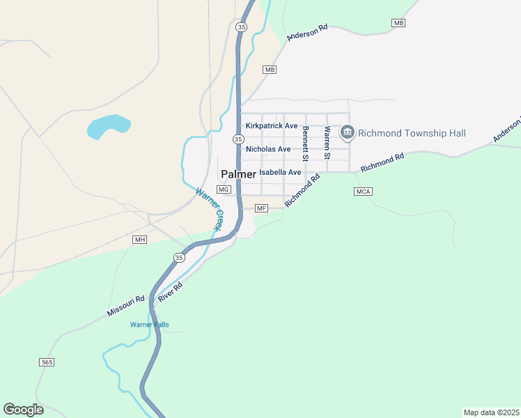 map of restaurants, bars, coffee shops, grocery stores, and more near County Road MF in Negaunee