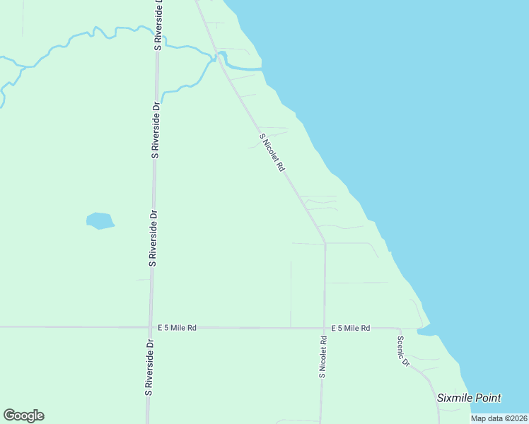 map of restaurants, bars, coffee shops, grocery stores, and more near 4626 South Nicolet Road in Sault Ste. Marie