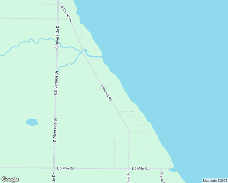 map of restaurants, bars, coffee shops, grocery stores, and more near 4155-4735 South Nicolet Road in Sault Ste. Marie