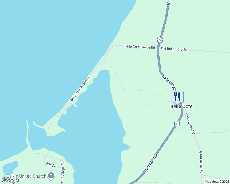 map of restaurants, bars, coffee shops, grocery stores, and more near 70 Beach Cove Lane in Belle Côte