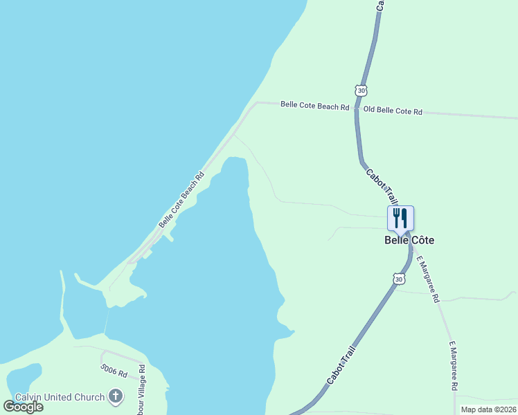 map of restaurants, bars, coffee shops, grocery stores, and more near 70 Beach Cove Lane in Belle Côte