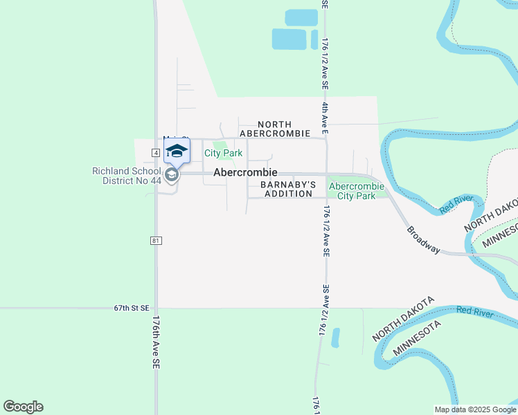 map of restaurants, bars, coffee shops, grocery stores, and more near in Abercrombie