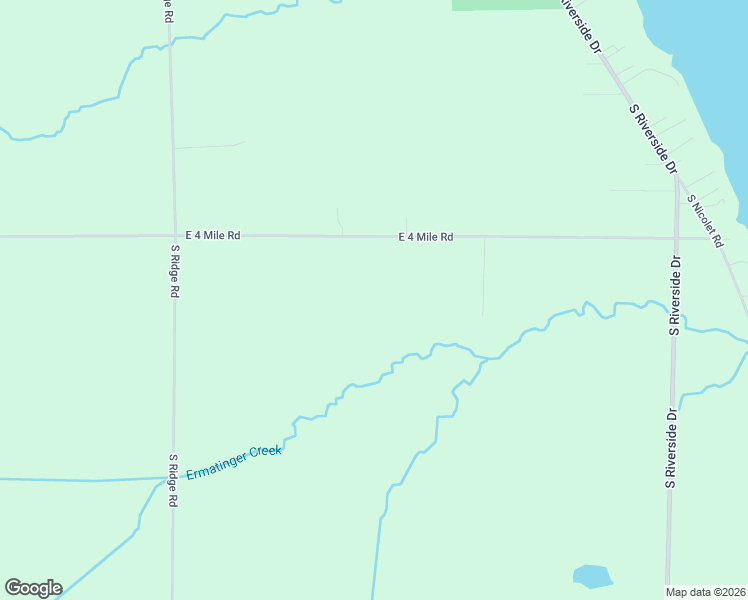 map of restaurants, bars, coffee shops, grocery stores, and more near 3000-3626 East 4 Mile Road in Sault Ste. Marie