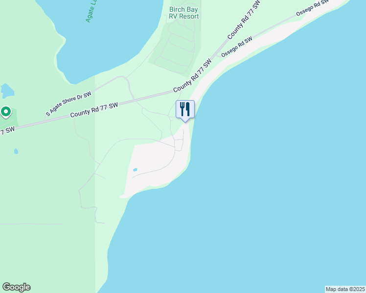 map of restaurants, bars, coffee shops, grocery stores, and more near 9820 Birch Bay Drive Southwest in Nisswa
