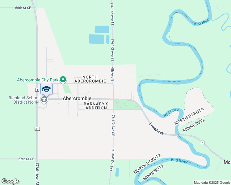 map of restaurants, bars, coffee shops, grocery stores, and more near in Abercrombie