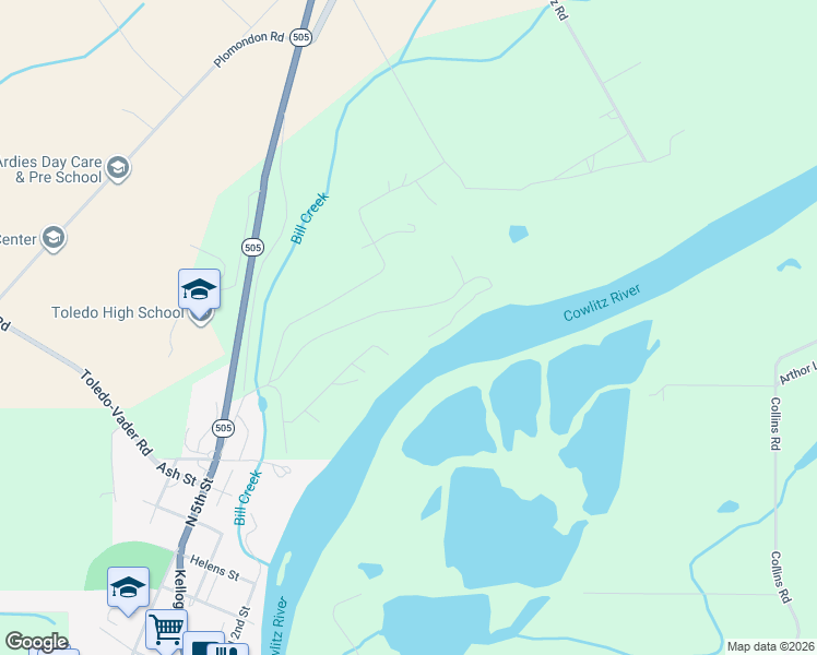 map of restaurants, bars, coffee shops, grocery stores, and more near 162 Middlecrest Drive in Toledo