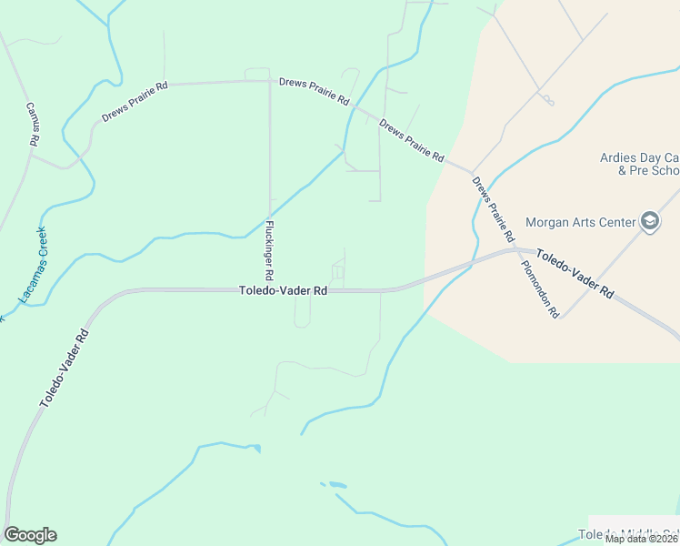 map of restaurants, bars, coffee shops, grocery stores, and more near 365 Toledo-Vader Road in Toledo