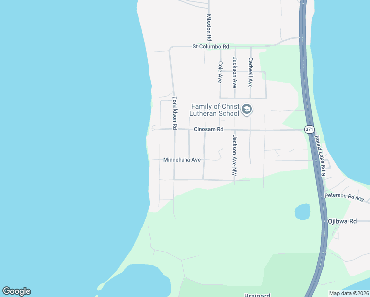 map of restaurants, bars, coffee shops, grocery stores, and more near 20593 Bester Avenue Northwest in Brainerd