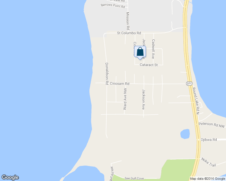 map of restaurants, bars, coffee shops, grocery stores, and more near 20593 Bester Avenue Northwest in Brainerd