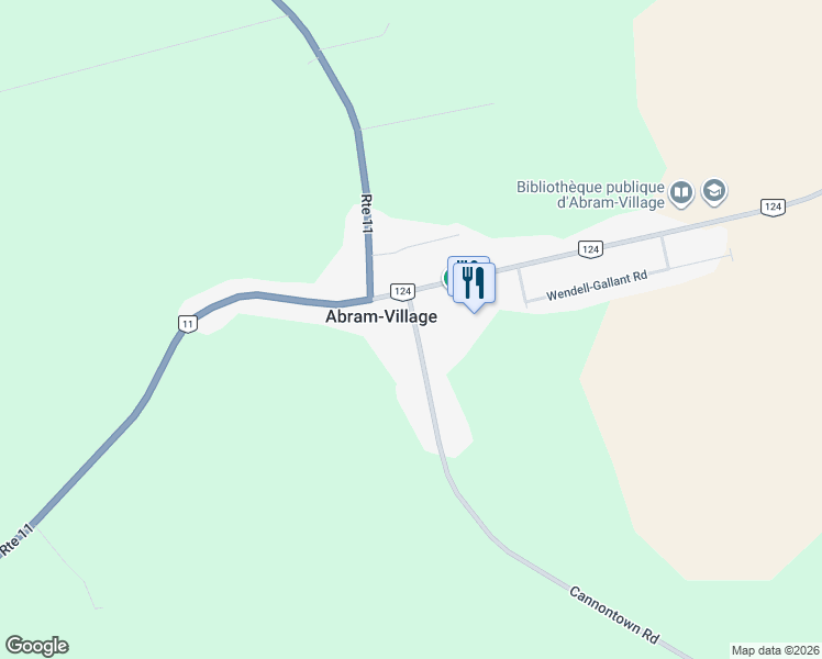 map of restaurants, bars, coffee shops, grocery stores, and more near 2181 Prince Edward Island 165 in Wellington