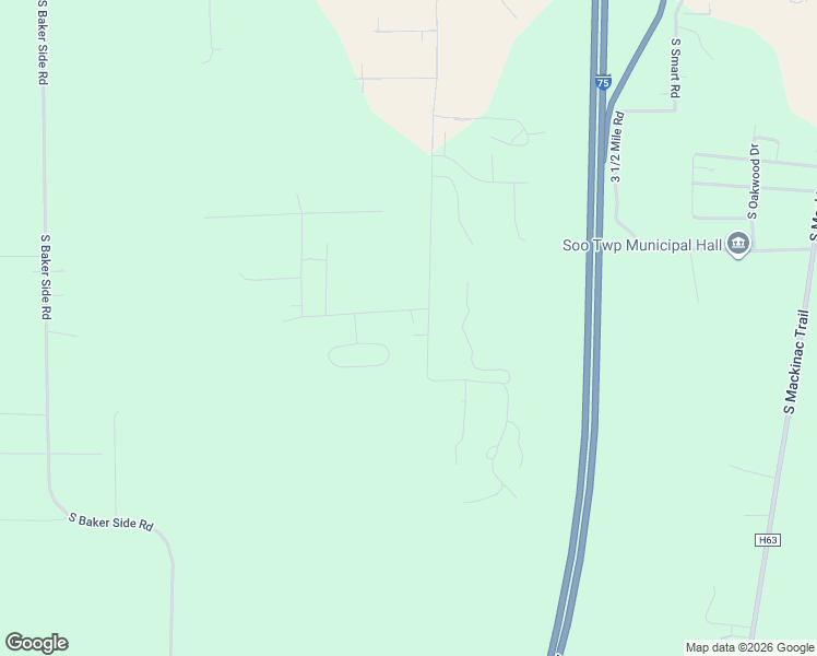 map of restaurants, bars, coffee shops, grocery stores, and more near 1201-1299 West Harwood Road in Sault Ste. Marie