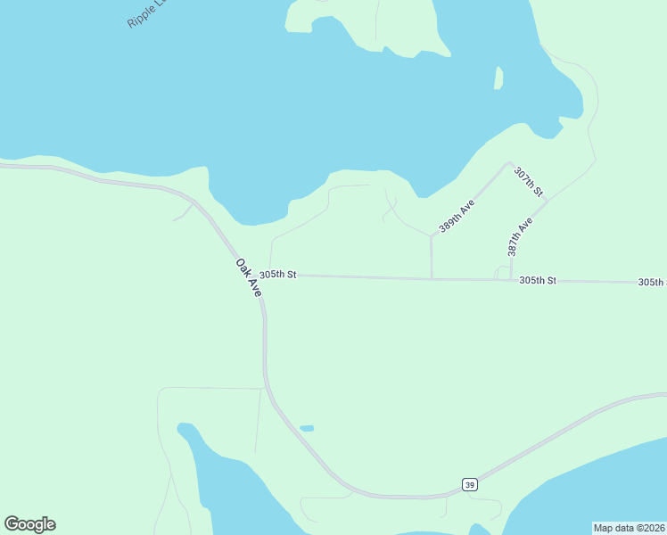 map of restaurants, bars, coffee shops, grocery stores, and more near 39092 305th Street in Aitkin