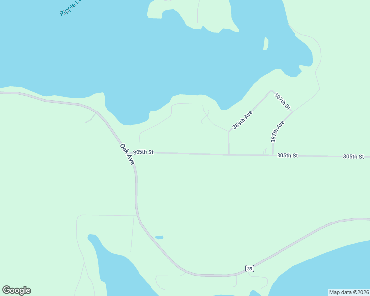 map of restaurants, bars, coffee shops, grocery stores, and more near 39092 305th Street in Aitkin