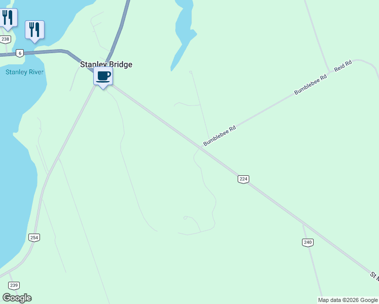 map of restaurants, bars, coffee shops, grocery stores, and more near Ocean Drive in Breadalbane