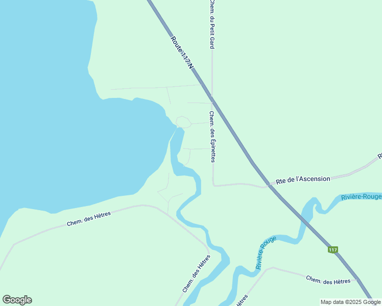 map of restaurants, bars, coffee shops, grocery stores, and more near 3611 Chemin des Aulnes in Nominingue