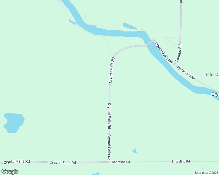map of restaurants, bars, coffee shops, grocery stores, and more near Crystal Falls Road in Crystal Falls