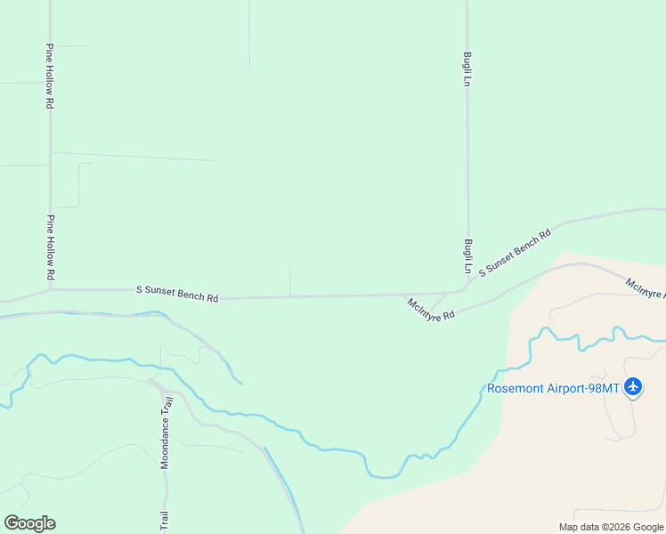 map of restaurants, bars, coffee shops, grocery stores, and more near 1145 South Sunset Bench Road in Stevensville