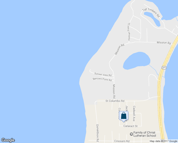 map of restaurants, bars, coffee shops, grocery stores, and more near 4360 Mission Road in Nisswa
