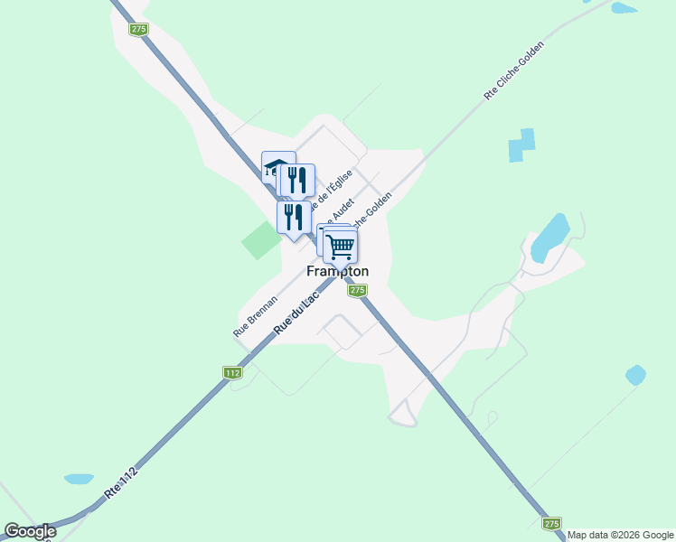 map of restaurants, bars, coffee shops, grocery stores, and more near 1231 Avenue Principale in Saint-Malachie
