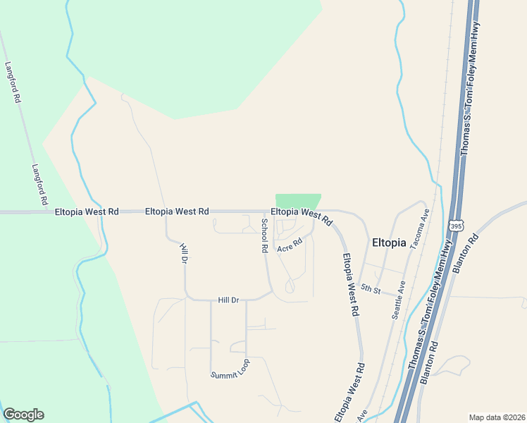 map of restaurants, bars, coffee shops, grocery stores, and more near 1163 Eltopia West Road in Eltopia