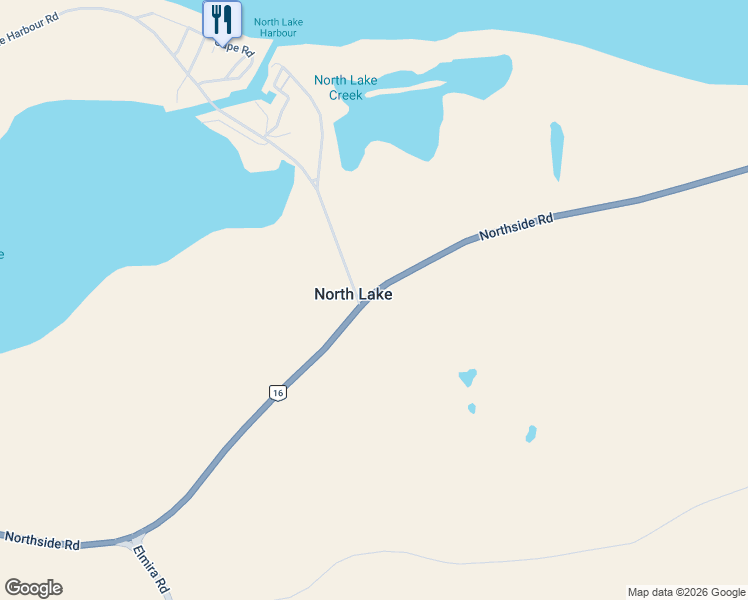 map of restaurants, bars, coffee shops, grocery stores, and more near 6087 Northside Road in Souris