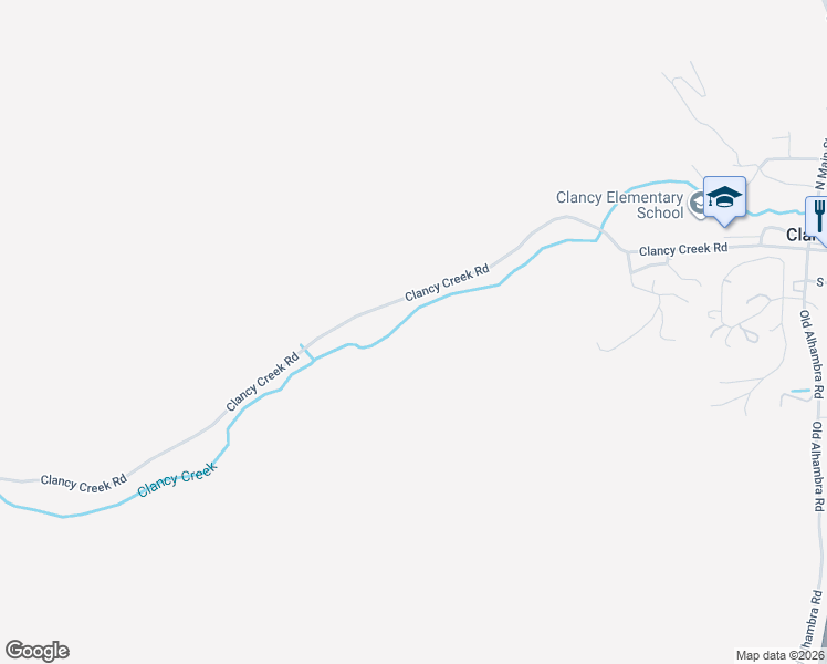 map of restaurants, bars, coffee shops, grocery stores, and more near 88 Clancy Creek Road in Clancy