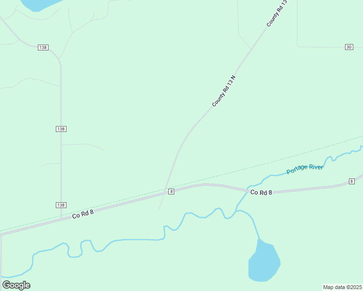 map of restaurants, bars, coffee shops, grocery stores, and more near 128 County Road 13 North in Moose Lake