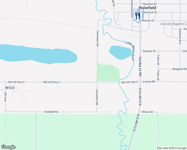 map of restaurants, bars, coffee shops, grocery stores, and more near 205 Nunnemacher Street in Wakefield