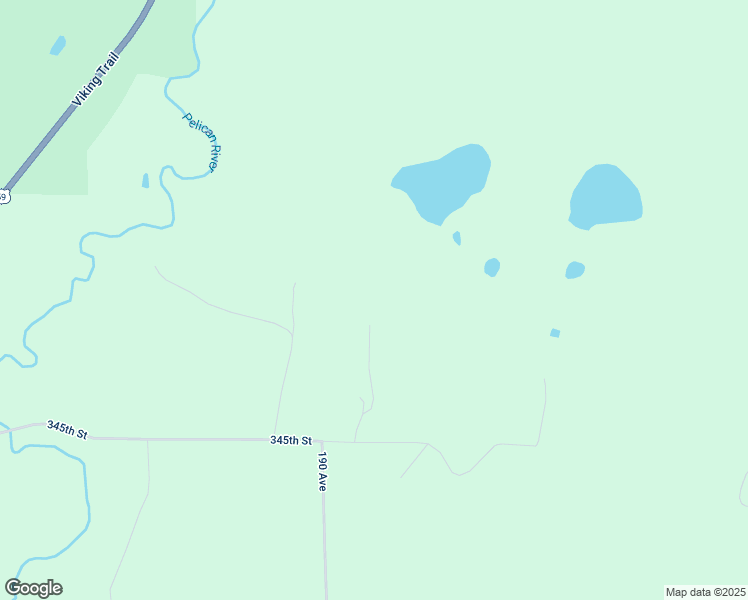 map of restaurants, bars, coffee shops, grocery stores, and more near 19047 345th Street in Erhard