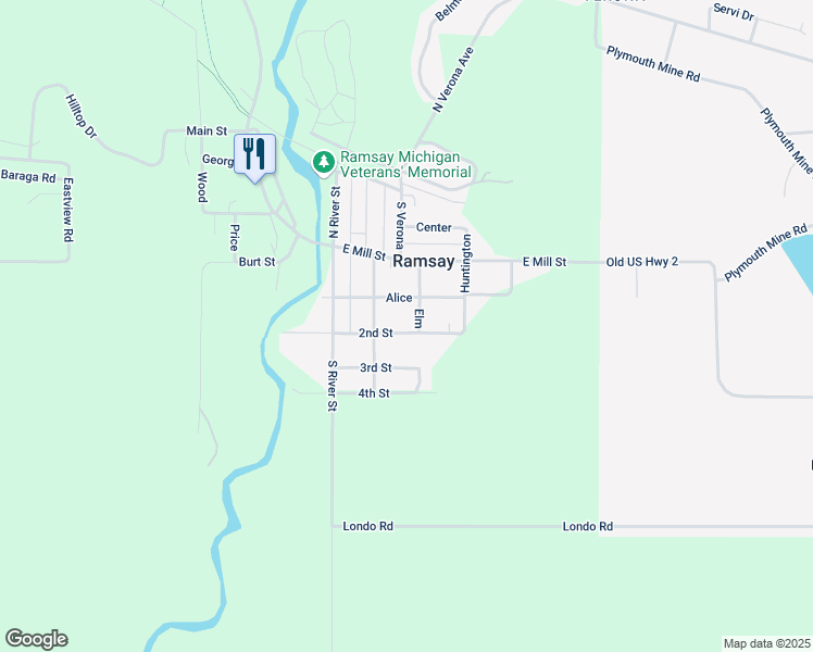 map of restaurants, bars, coffee shops, grocery stores, and more near 8192 2nd Street in Ramsay