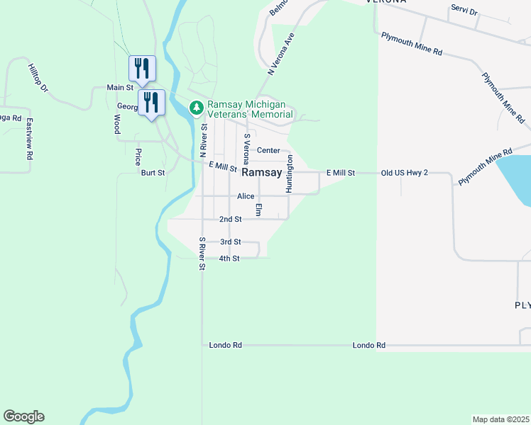 map of restaurants, bars, coffee shops, grocery stores, and more near 8192 2nd Street in Ramsay