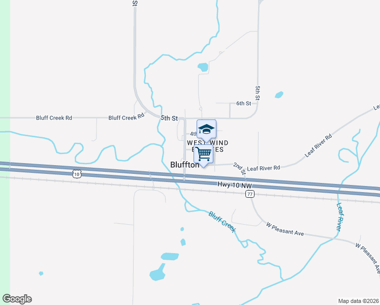 map of restaurants, bars, coffee shops, grocery stores, and more near 207 Prospect Street in Bluffton