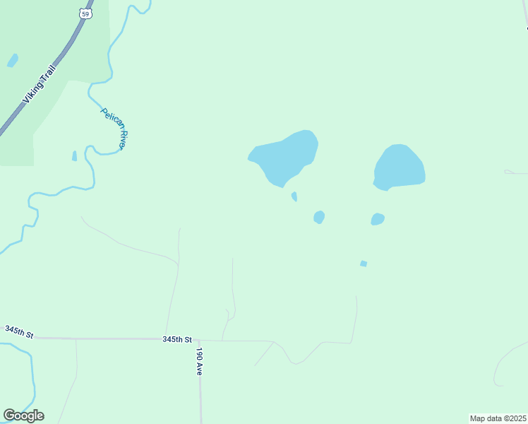 map of restaurants, bars, coffee shops, grocery stores, and more near 19047 345th Street in Erhard