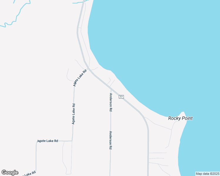 map of restaurants, bars, coffee shops, grocery stores, and more near County Highway 77 in Lake Shore