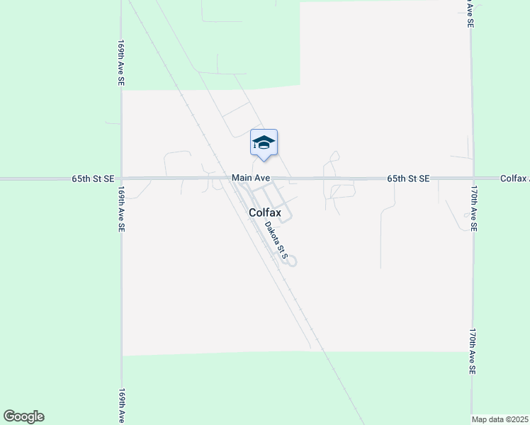 map of restaurants, bars, coffee shops, grocery stores, and more near in Colfax