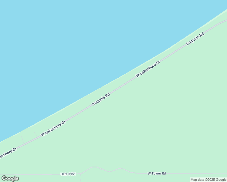 map of restaurants, bars, coffee shops, grocery stores, and more near 15930-17586 West Lakeshore Drive in BRIMLEY