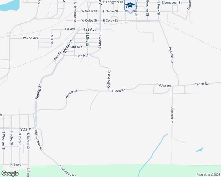 map of restaurants, bars, coffee shops, grocery stores, and more near 501-525 Colby Hill Road in Bessemer