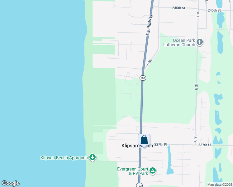 map of restaurants, bars, coffee shops, grocery stores, and more near 23309 J Place in Ocean Park