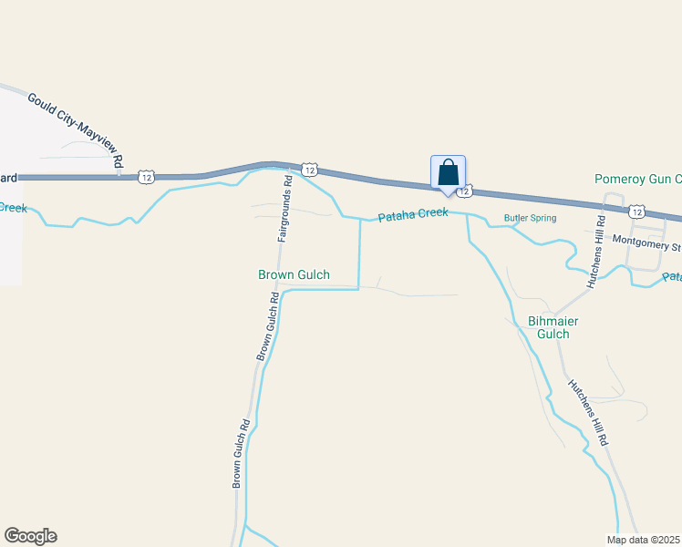 map of restaurants, bars, coffee shops, grocery stores, and more near 57 Fairgrounds Road in Pomeroy
