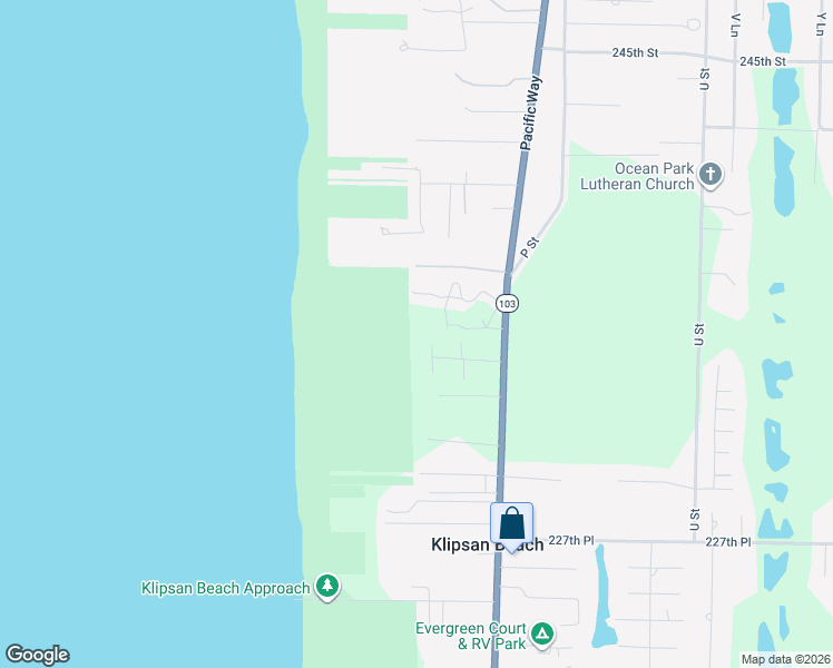 map of restaurants, bars, coffee shops, grocery stores, and more near 23309 J Place in Ocean Park